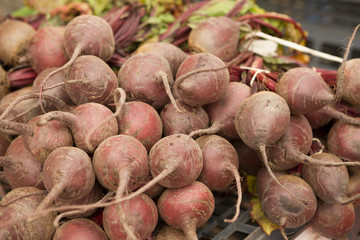 Fresh clean  beet on the market