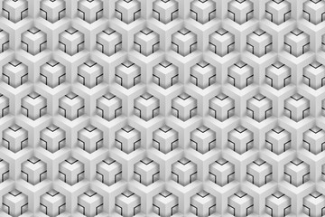 Fototapeta premium Modern and stylish digital geometric background with different shapes.