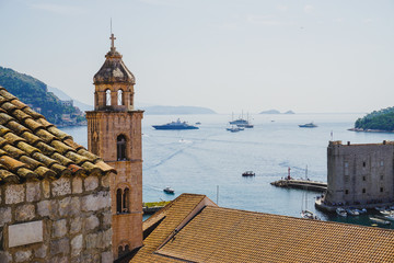 Dubrovnik bay bell tower