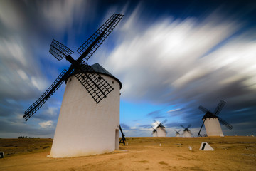 Los molinos de don Quijote, Campo de Criptana, La Mancha, España