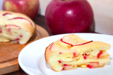 Homemade apple pie