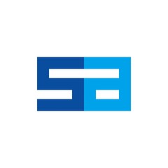 S A Initial Letter Logo Vector
