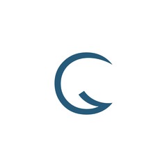 Fototapeta na wymiar C G Initial Letter Logo Vector