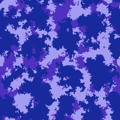 Fashion camo. Colorful camouflage vector pattern. Seamless fabric design