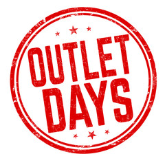 Outlet days sign or stamp