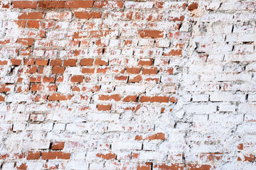 Wall of bricks background.