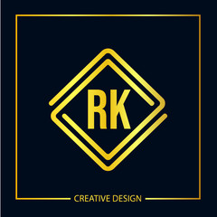 Obraz premium Initial Letter RK Logo Template Design