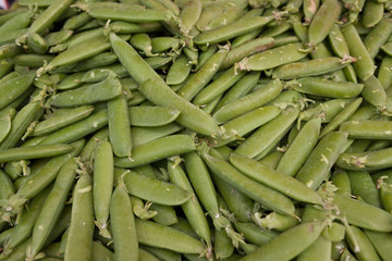 Fresh sweet peppers  the market natural background.