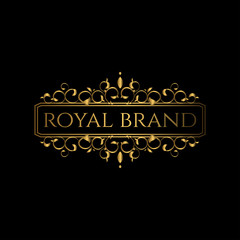 Logo Luxury with Golden Color