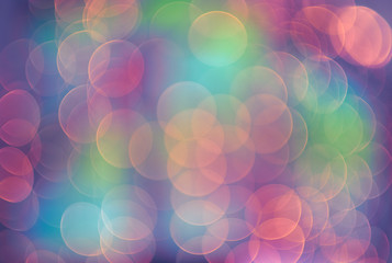 Abstract circular bokeh background of night light