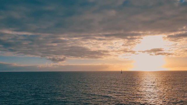 Sunset in Tirita&radic;&plusmn;a Beach, Gran Canaria, Spain, near Taurito/Mogas, between Punta de la Cruz de Piedra and Punta de los Medios Almudes.