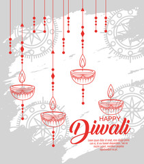 diwali candle hanging to light festival