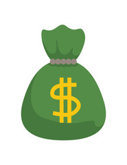 money sack isolated icon