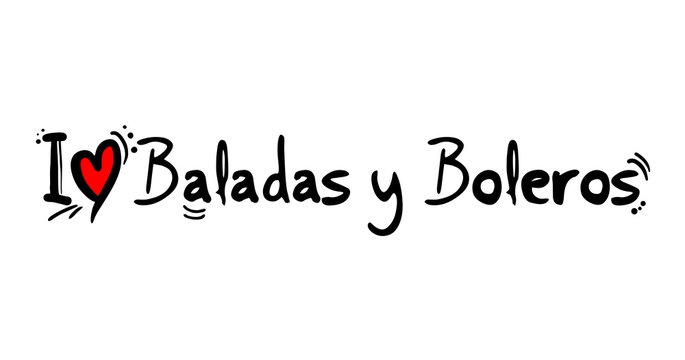 Baladas and boleros music style