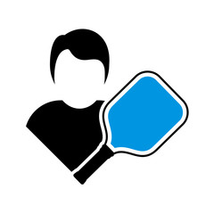 pickleball player symbol