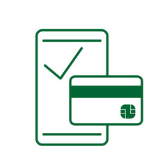 smartphone pay check icon