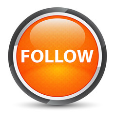 Follow galaxy orange round button