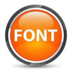 Font galaxy orange round button
