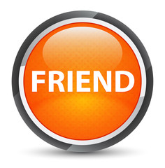 Friend galaxy orange round button