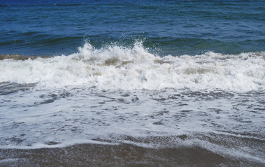 海　波　砂浜　素材