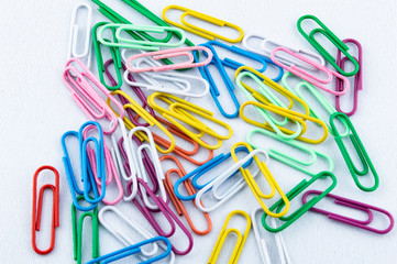 Colored paper clips