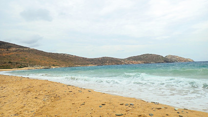 Fototapeta na wymiar Greece Ios Island Psathi Beach