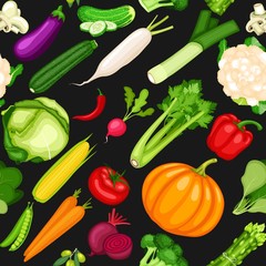 Organic vegetables collection set