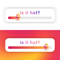 Fototapeta premium Slider emoji in social media. Subscribers poll