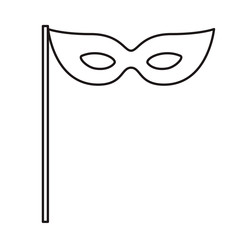 mask carnival celebration isolated icon