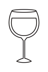 glass of wine isolated icon