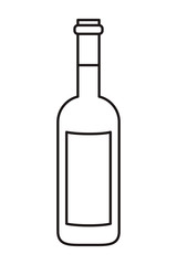 wine bottle isolated icon