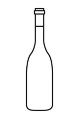 wine bottle isolated icon