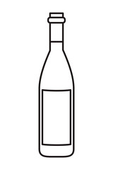 wine bottle isolated icon