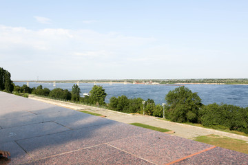 Volga river in Volgograd