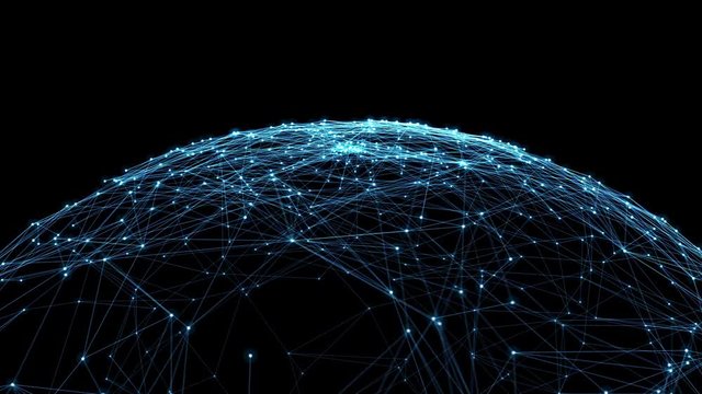 Communication network concept.