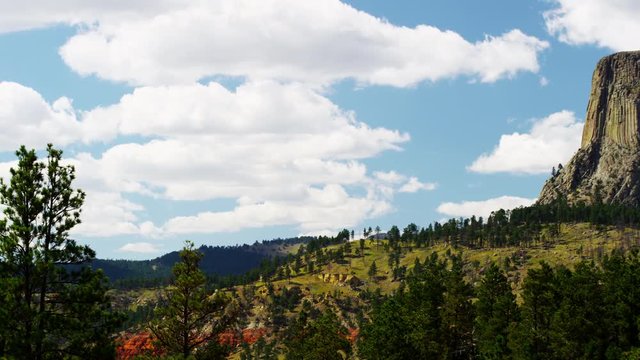 View of Devils Tower Wyoming in the Black Hills America
