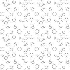 Abstract hand drawn polka dot pattern background,Big and small dots. Vector seamless pattern. Modern stylish texture.
