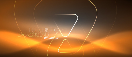 Naklejka premium Vector neon color abstract background