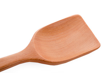 wooden spoon isolated on white background