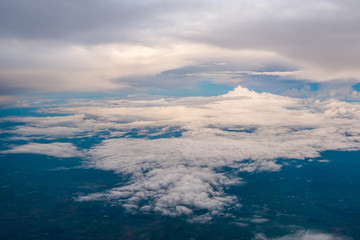 The sky and clouds are natural, beautiful and charming.