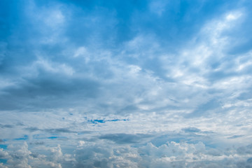 The sky and clouds are natural, beautiful and charming.