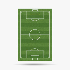 Football field or soccer field background. Vector.