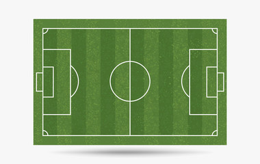 Football field or soccer field background. Vector.