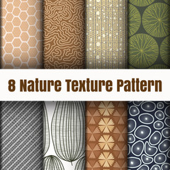 Nature pattern wallpaper vector background
