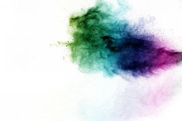 Powder explosion as background