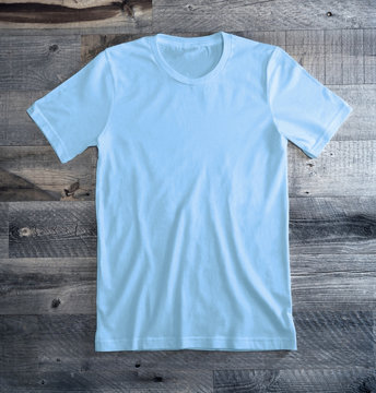 Light Blue Blank Tee Shirt 