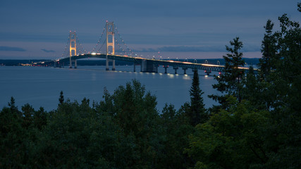 Mackinac Bridge, Mackinac Straits, Straits State Park, Michigan