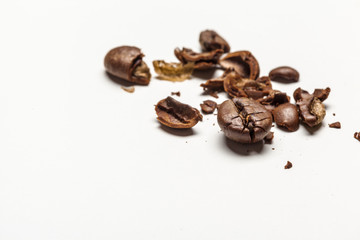 Coffee beans. Isolated on a white background