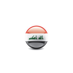 Iraqi flag, vector illustration on a white background