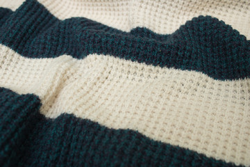 knitted socks on white background